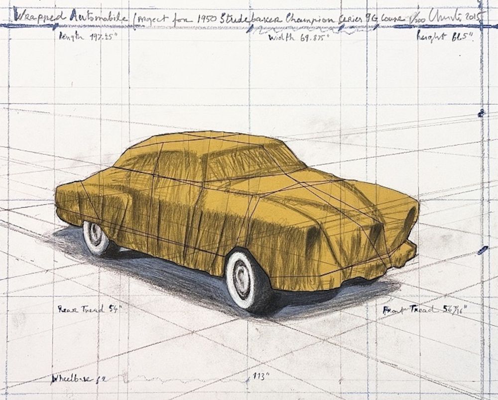 Litografía Christo - Wrapped Automobile, Project for Studebaker