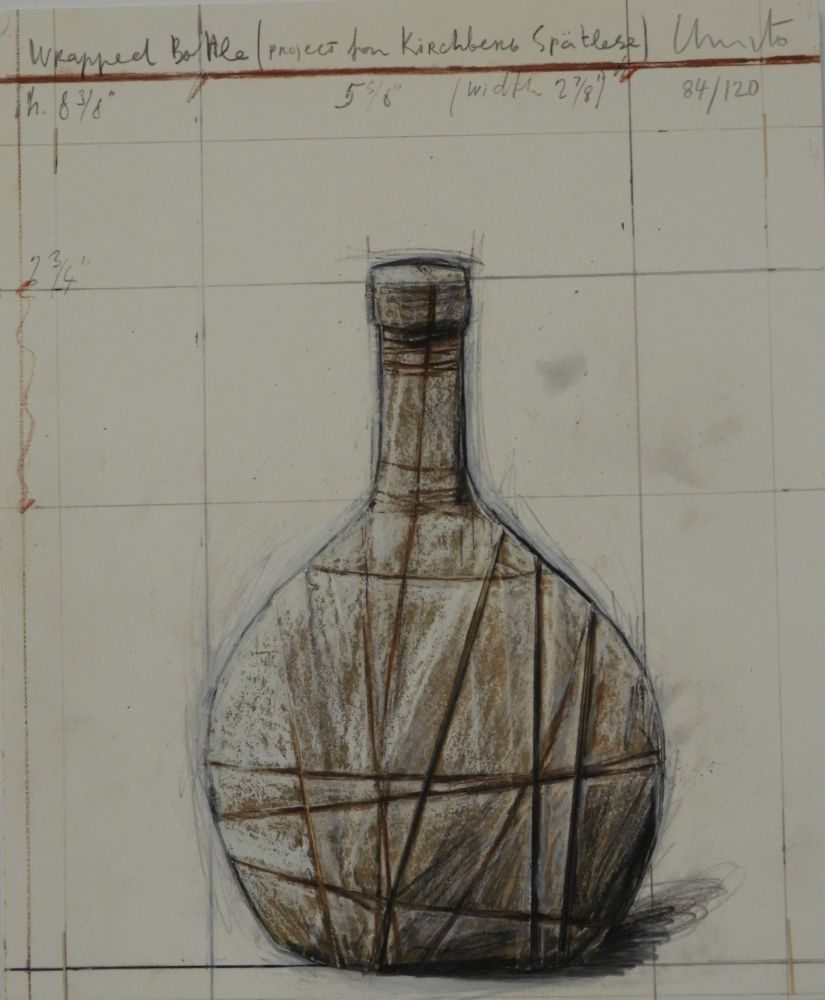 Múltiple Christo - Wrapped bottle