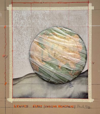 Múltiple Christo - Wrapped Globe