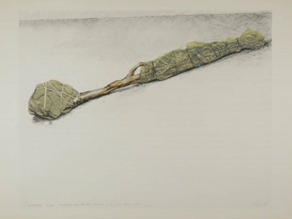 Serigrafía Christo - Wrapped Tree