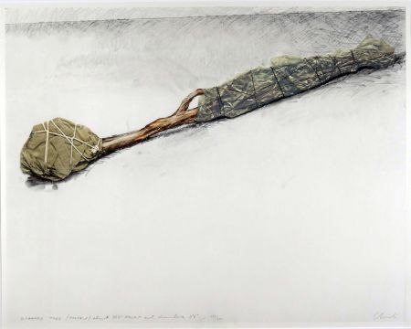 Serigrafía Christo & Jeanne-Claude - Wrapped Tree (Project)