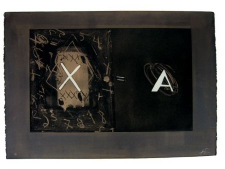 Aguafuerte Tàpies - X-A