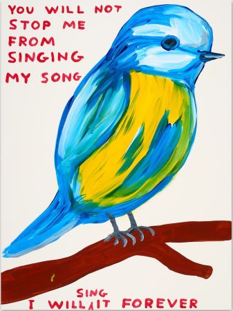 Serigrafía Shrigley - You Will Not Stop Me From Singing My Song