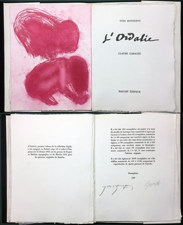 Libro Ilustrado Garache - Yves Bonnefoy. L'ORDALIE. Maeght 1975