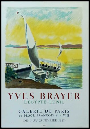 Cartel Brayer - YVES BRAYER - GALERIE DE PARIS, L'EGYPTE - LE NIL