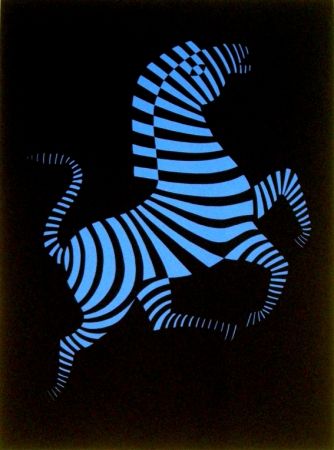 Serigrafía Vasarely - Zebra