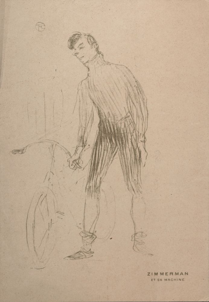 Litografía Toulouse-Lautrec - Zimmerman et sa machine, 1895