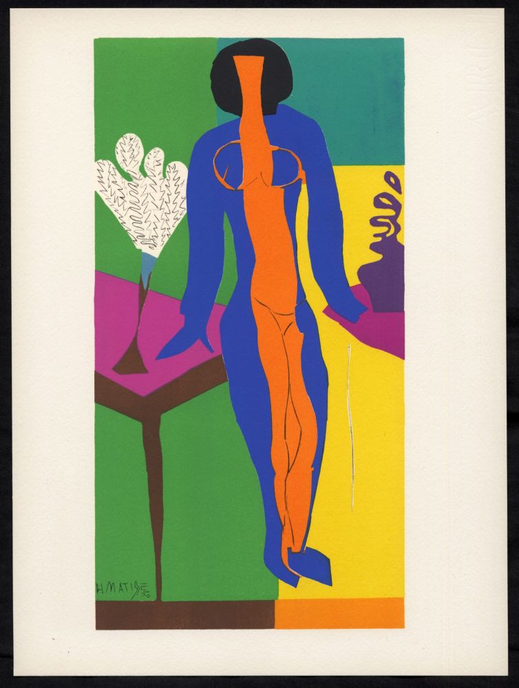 Litografía Matisse - ZULMA (1950). Très rare épreuve du tirage de luxe sur Arches (1958)