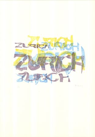 Litografía Bury - Zurich