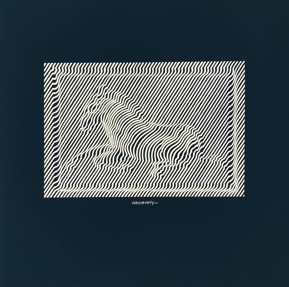 Serigrafía Vasarely - Zèbres cinétiques