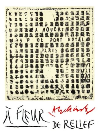 Libro Ilustrado Alechinsky - À fleur de relief / En Puisaye cahier N°27