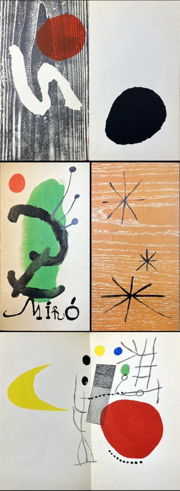 Libro Ilustrado Miró - À Toute Épreuve. Catalogue Berrgruen 1958. (Pochoirs.