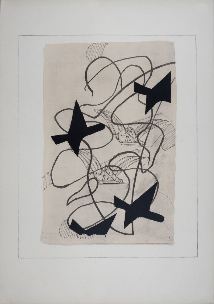 Litografía Braque - Étude, 1971