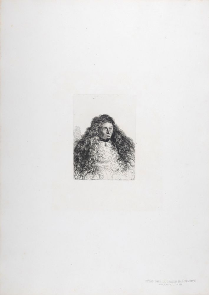 Heliograbado Rembrandt - Étude pour la grande mariée juive