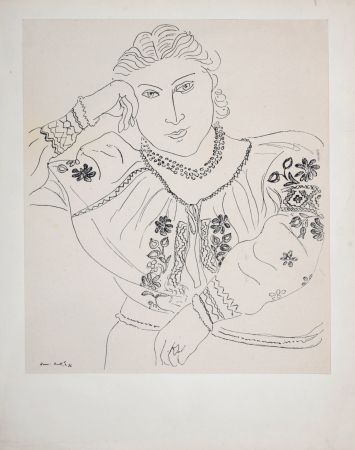 Litografía Matisse (After) - Étude pour La Religieuse portugaise, 1936