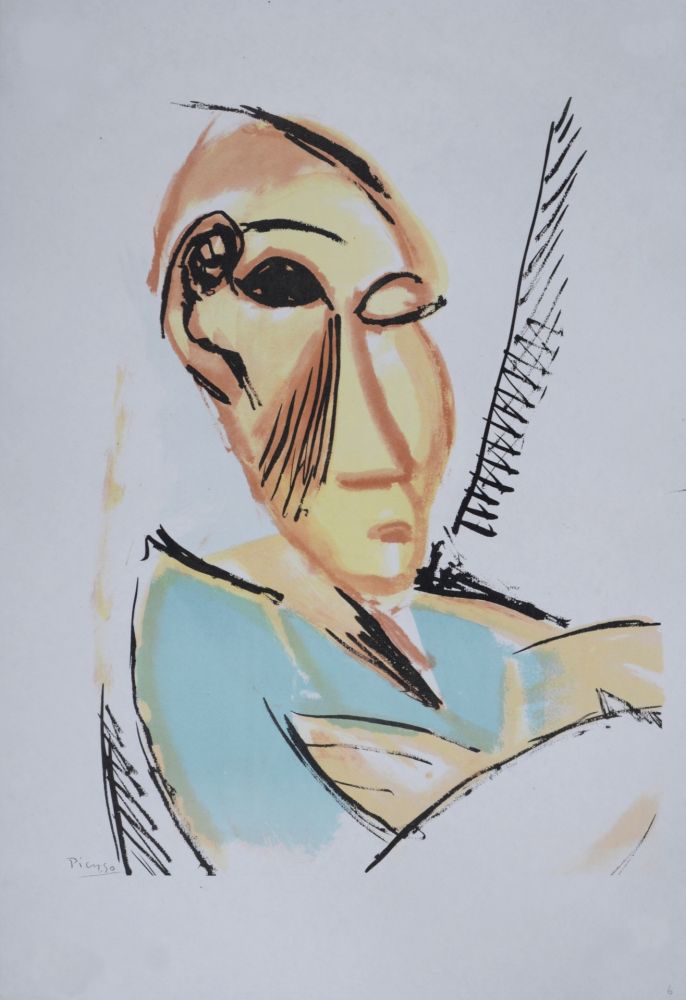 Litografía Picasso (After) - Étude pour Les Demoiselles d'Avignon, 1946