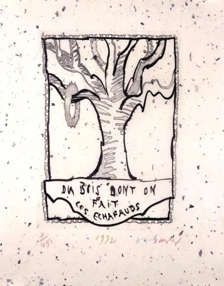 Sin Técnico Alechinsky - Du bois dont on fait les échafauds 