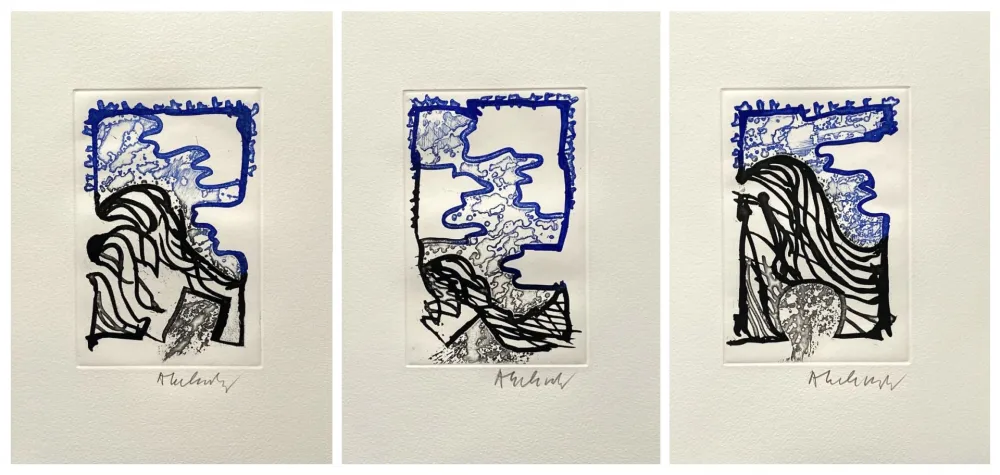 Aguafuerte Alechinsky - '' L'Or Noir ''