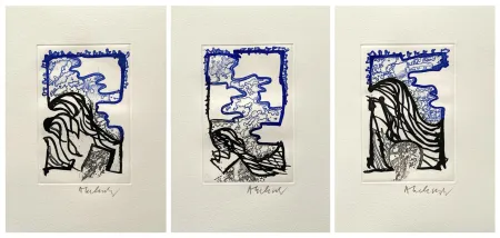 Aguafuerte Alechinsky - '' L'Or Noir ''