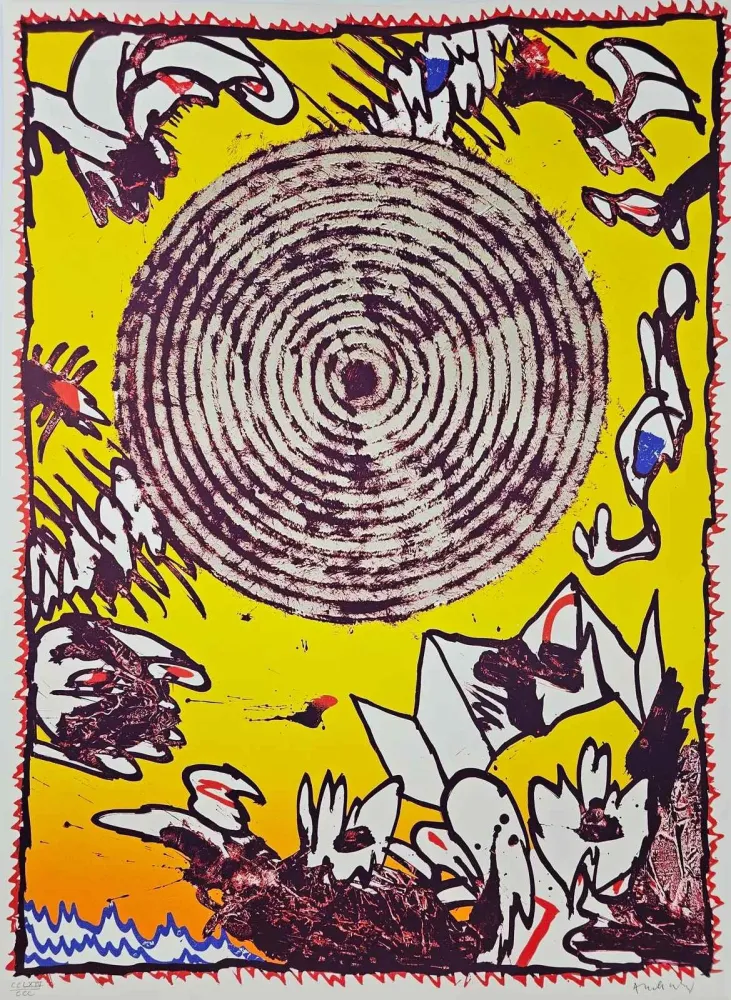 Litografía Alechinsky - Seoul 