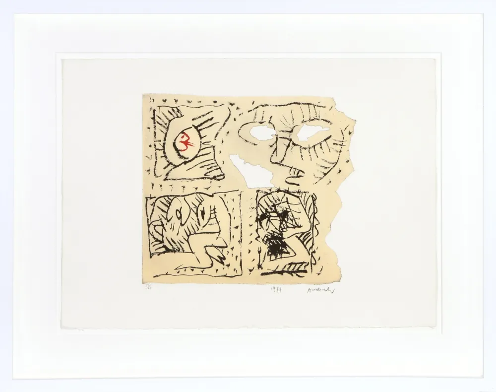 Aguatinta Alechinsky - Untitled