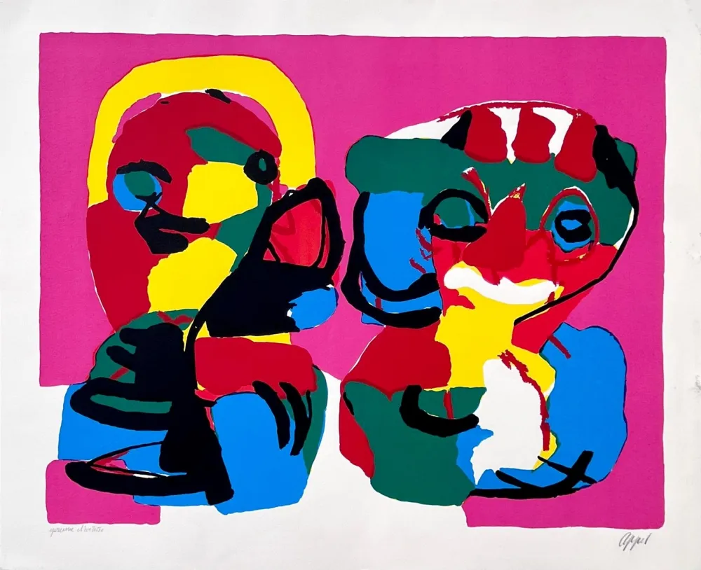 Litografía Appel - Au printemps 