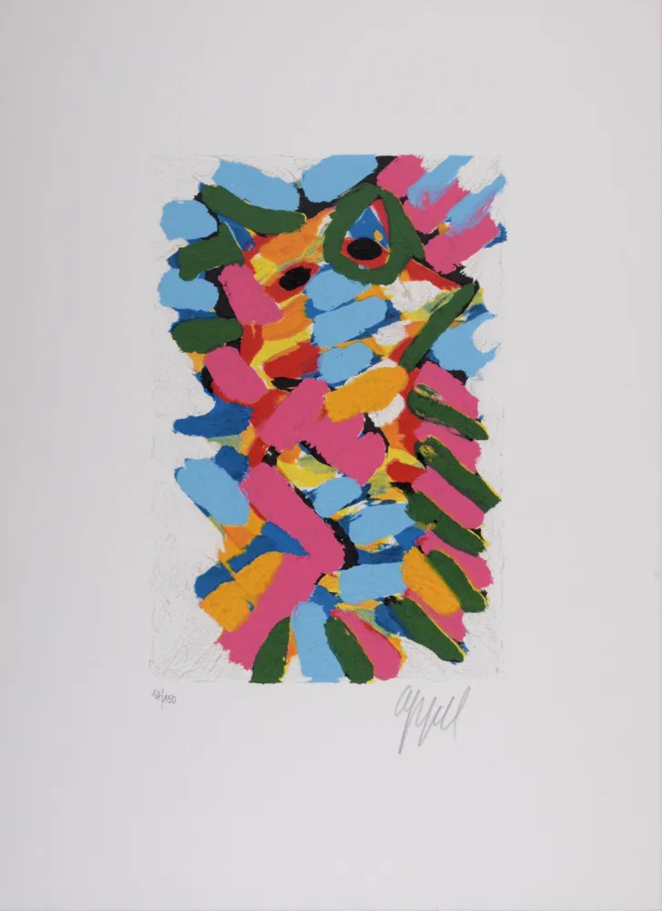 Serigrafía Appel - Composition, c. 1970 - Hand-signed & numbered