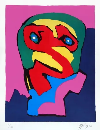 Litografía Appel - Composition I