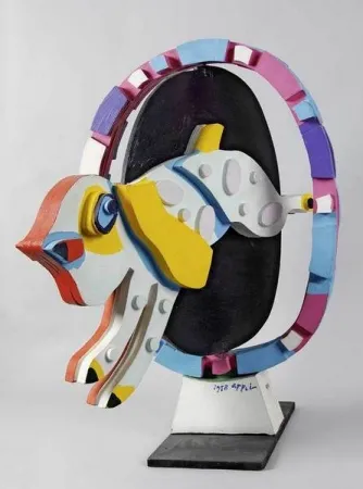 Litografía Appel - Jumping Dog, aus 