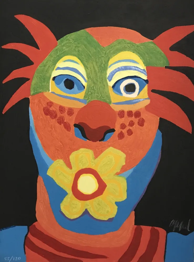 Grabado En Madera Appel - Le Dompteur a la rose from the Circus series