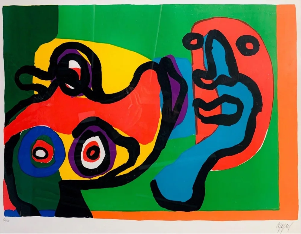 Litografía Appel - Meeting in the Sun, ca.