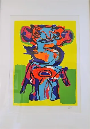 Litografía Appel - Personnage