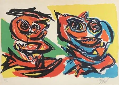 Litografía Appel - Personnages, ca.