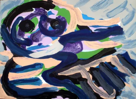 Litografía Appel - Sitting in the landscape 