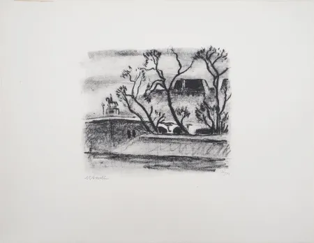 Litografía Asselin - Paris, le Vert-galant