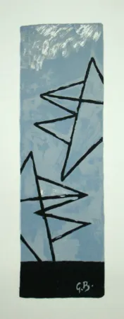 Litografía Braque (After) - Ciel gris I.