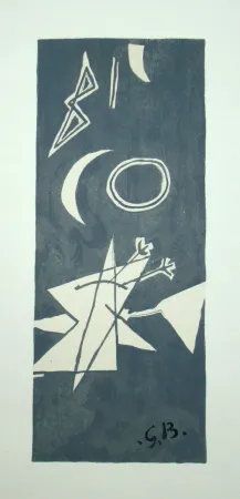 Litografía Braque (After) - Ciel gris II.