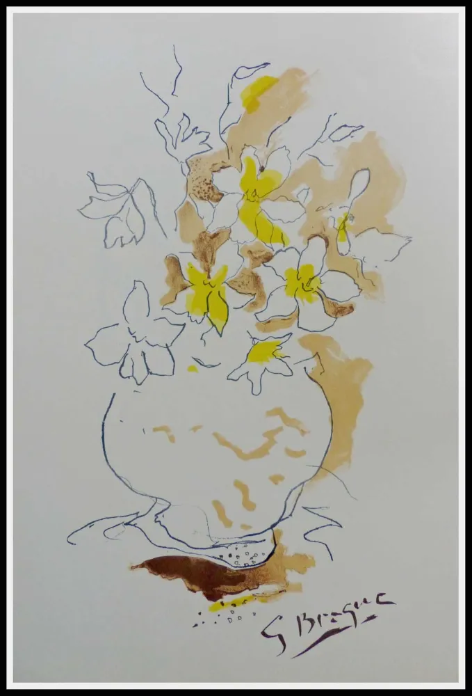 Litografía Braque (After) - LE BOUQUET