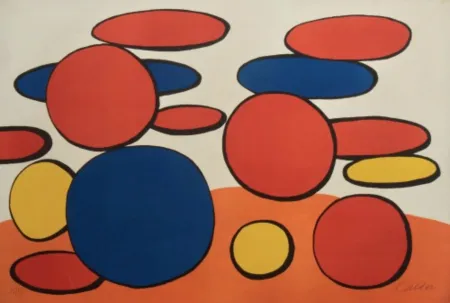 Litografía Calder - Composition aux cercles