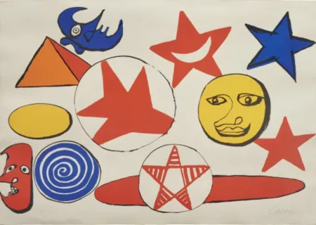 Litografía Calder - L Etoile Rouge
