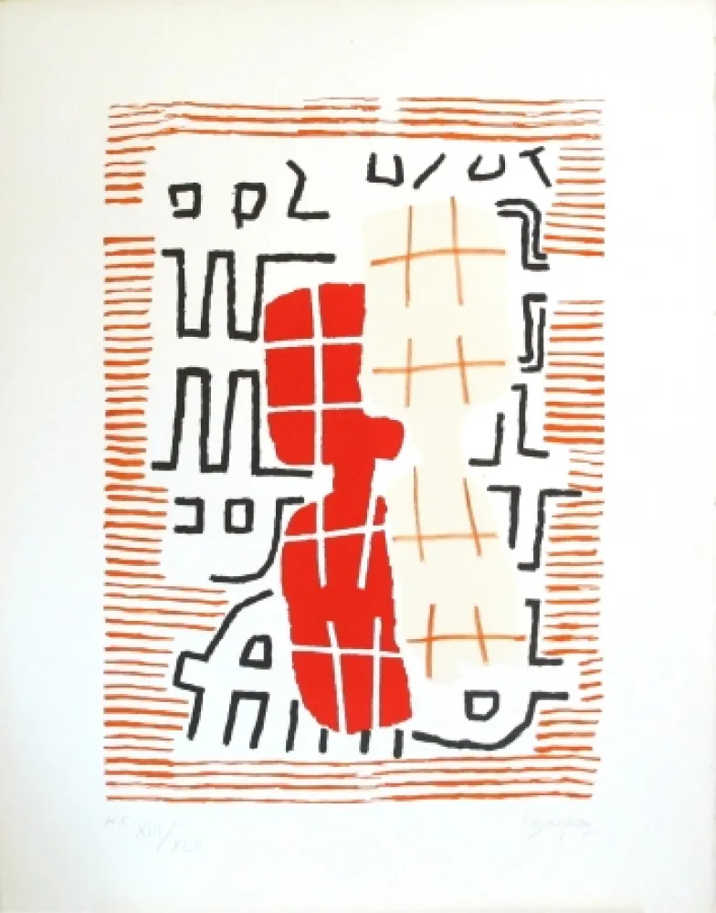 Litografía Capogrossi - 2RC Roma