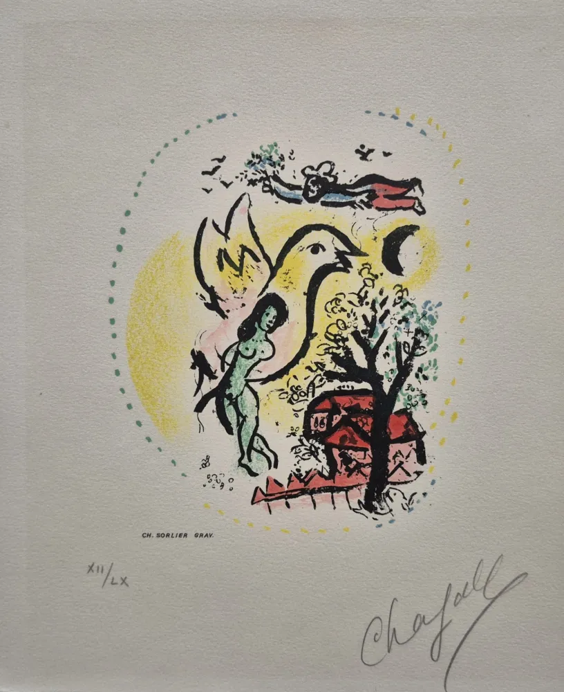 Litografía Chagall - Vocation