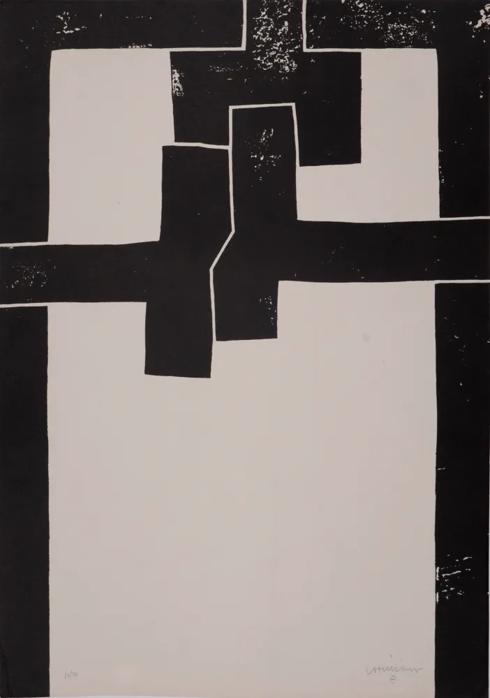 Litografía Chillida - Barcelona I, 1971 - Hand-signed!
