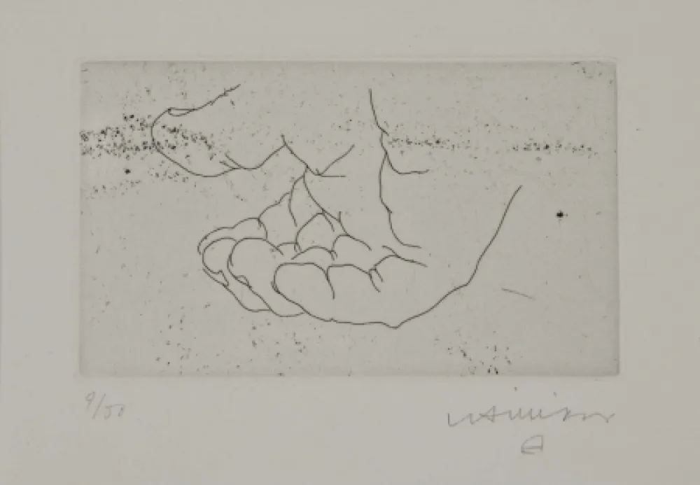 Grabado Chillida - Esku XI