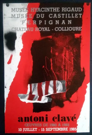 Cartel Clavé - Ouvres 1980 1985 Museé du Castillet Perpignan