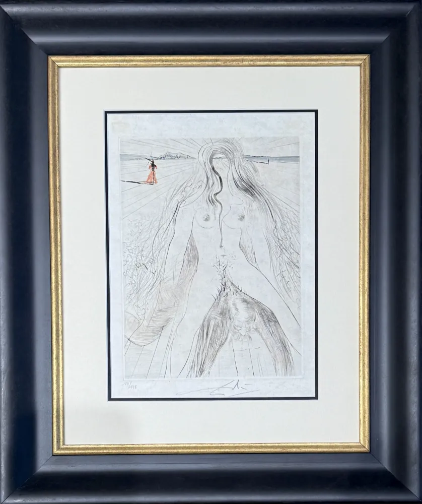 Grabado Dali - Femme à cheval