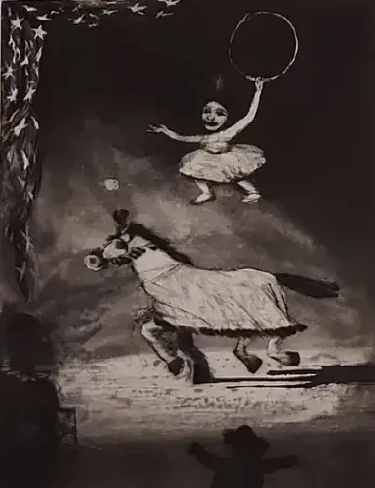 Grabado Davis - La vaillante petite écuyère (1984)
