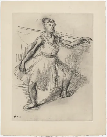 Aguafuerte Degas - Danseuse (étude, vers 1878)
