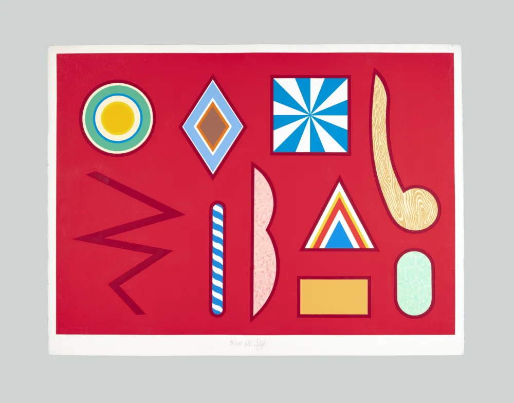 Serigrafía Del Pezzo - Tutto rosso