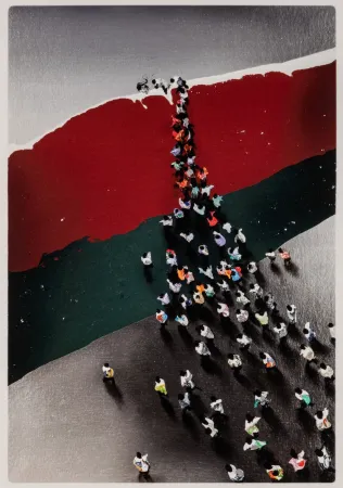 Aguafuerte Genovés - Multitudes